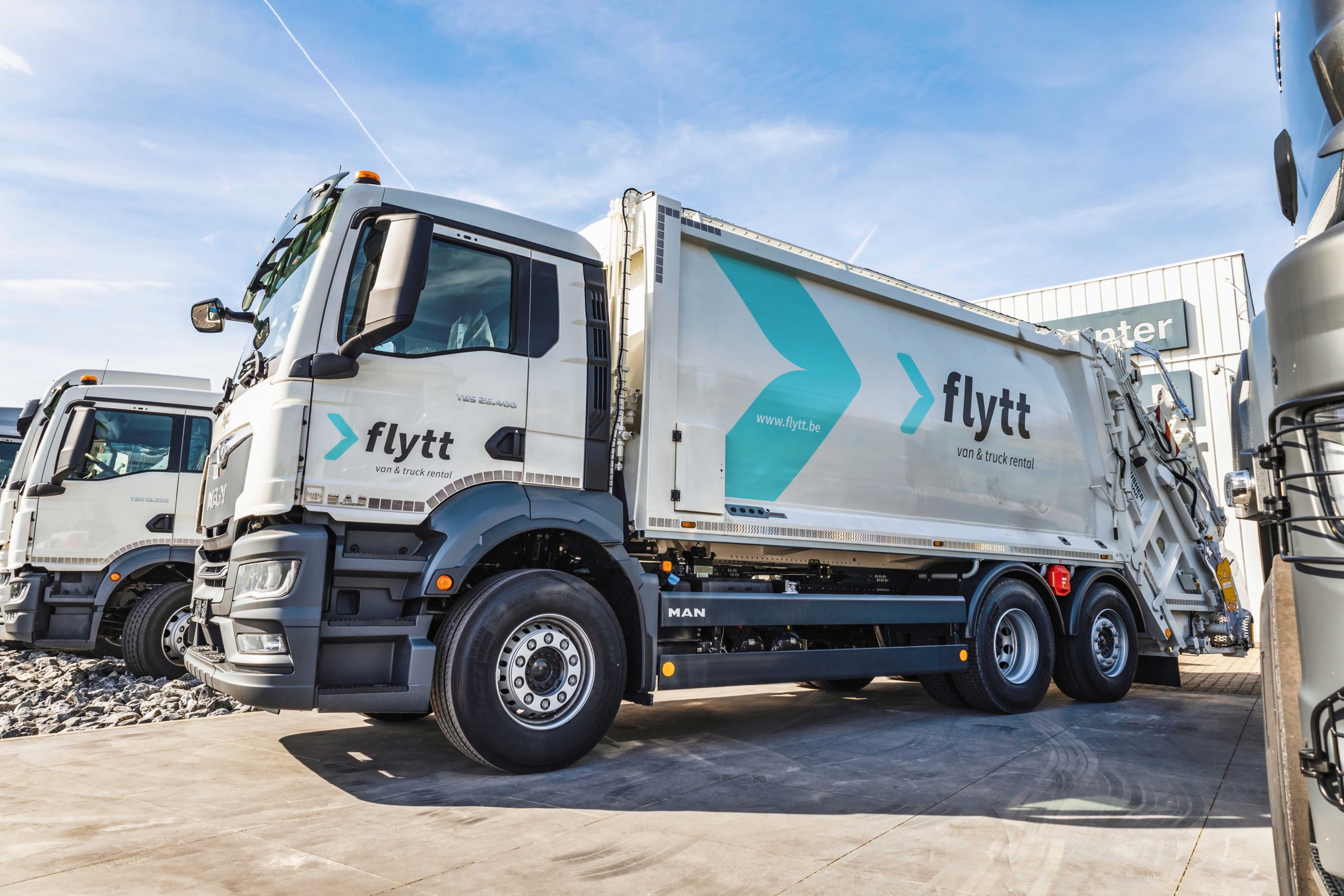 Flytt | Goedkoop een vuilniswagen huren | MAN TGS 26T